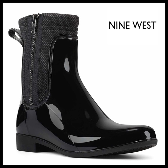 NINE WEST WATERPROOF ANKLE BOOTIES RAIN BOOTS A2C - Picture 7 of 7